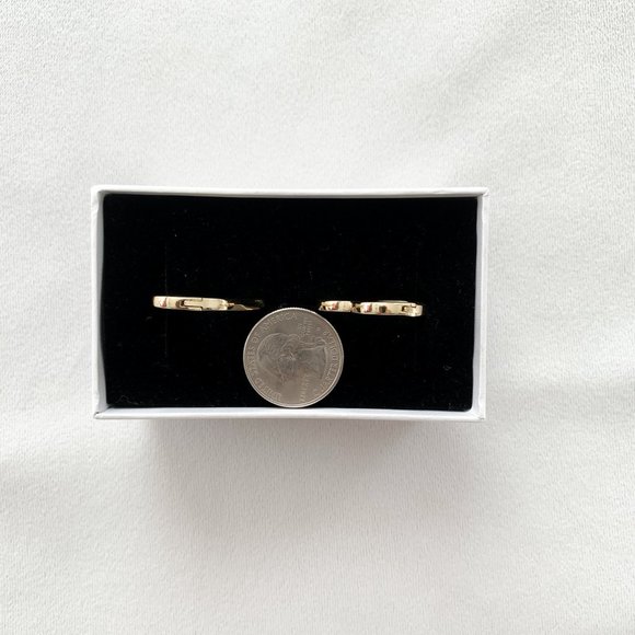 Anthropologie Heart Shaped Hoop Earrings - Picture 3 of 3